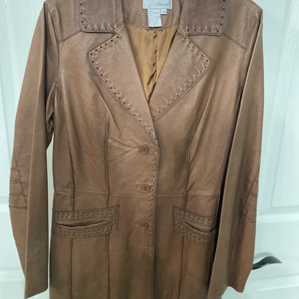 Spiegel Vintage Brown Leather Women's Jacket